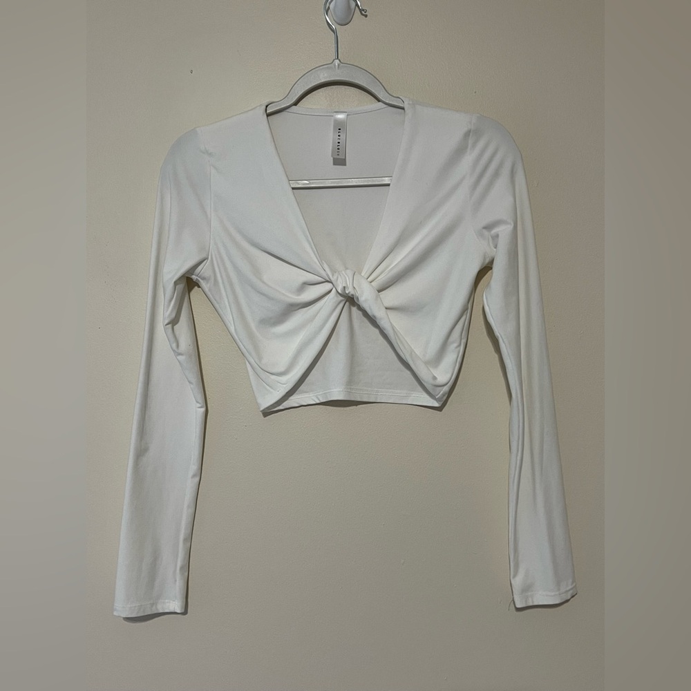 Blue Blush Women’s Long Sleeve Crop Top